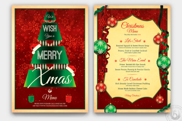 Download Christmas Menu Template V7 - Template Collection