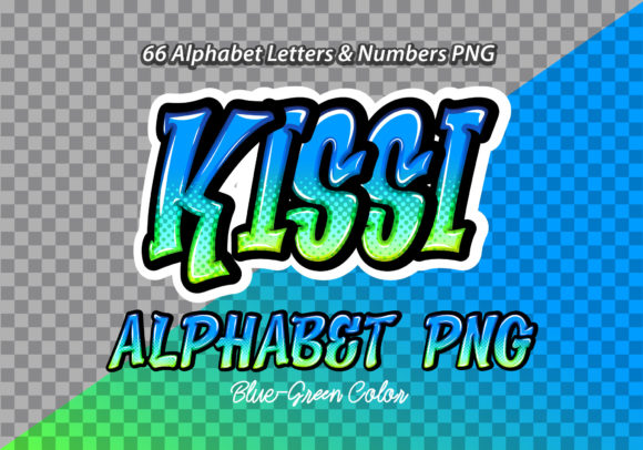 Download Kissi Blue Green Color Alphabet - Green Collection