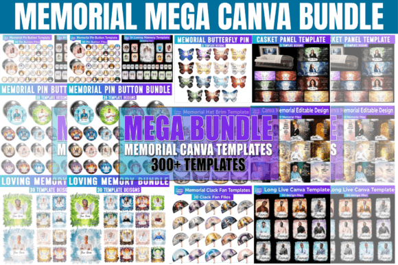 Download Memorial Mega Bundle Canva Template - Template Collection