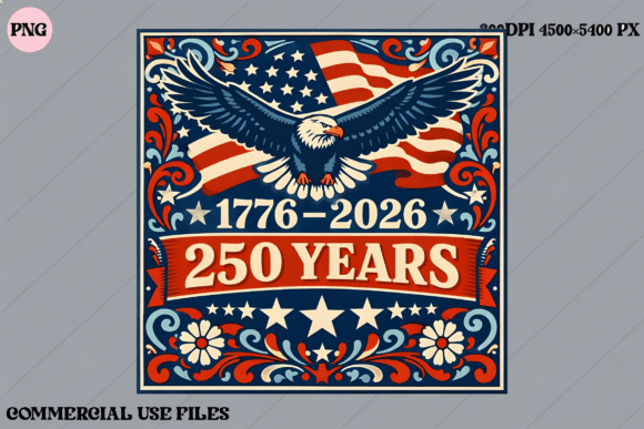 Download USA 250 Years Eagle Flag Graphic Design - Design Collection