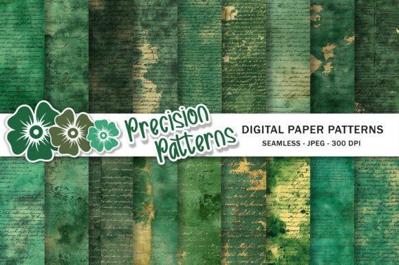 Download Old Handwriting Green Junk Journal - Premium Resources