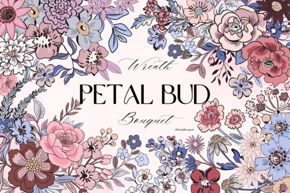 Download Petal Bud Wreath Bouquet Template Tag - Template Collection