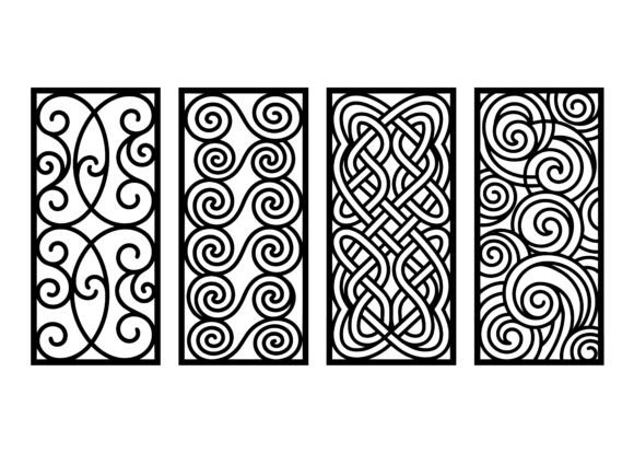Download Celtic Knot &amp; Swirl Panel EPS Bundle - Swirl Collection