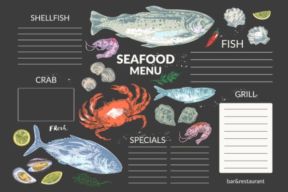 Download Seafood Menu Template - Template Collection