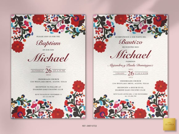 Download Mexican Baptism Invitation Template - Template Collection