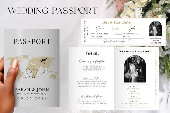 Download Wedding Passport Invitation Template - Template Collection
