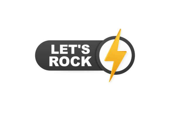 Download Let's Rock Poster. Vector Typographic - Graphic Collection