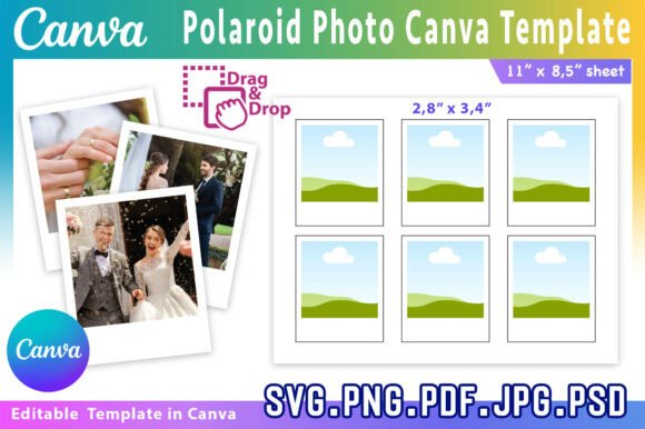 Download Polaroid Photo Canva Editable Template - Template Collection