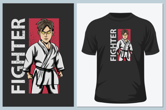 Download Fighter. Vector Graphic, Typographic - Graphic Collection