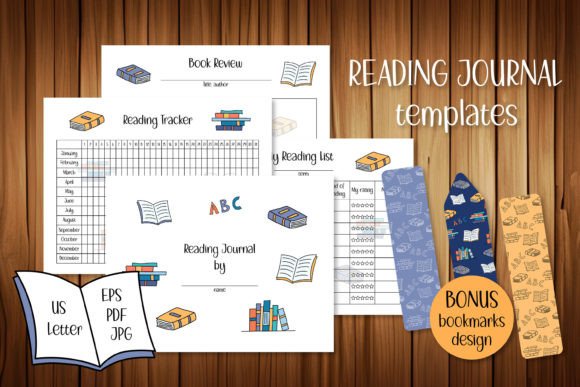 Download Reading Journal Print Templates - Template Collection