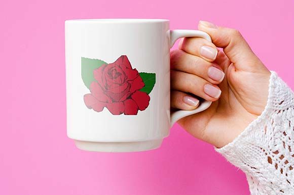 Download A Rose - Print Template - Template Collection